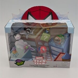 Marvel Tsum Tsum Spider Sense Tingling Playset 6 Figures Spider-Man Mystery